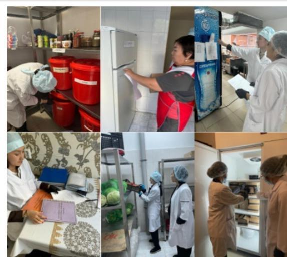 Лицейдің асханасының жұмыстарын тексеру